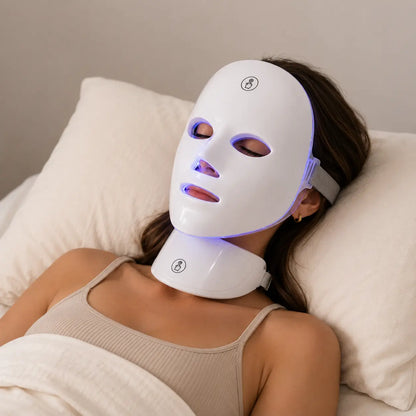 7 Color LED Light Therapy Face & Neck Mask